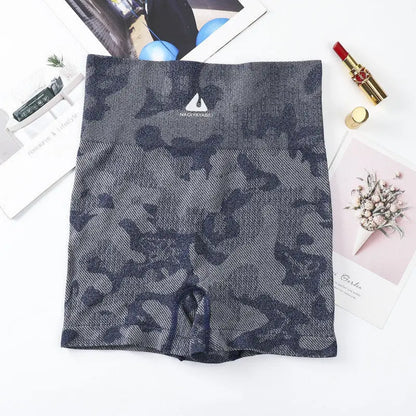 Print Gym Yoga Shorts Soft Workout Yoga Running Shorts Summer null