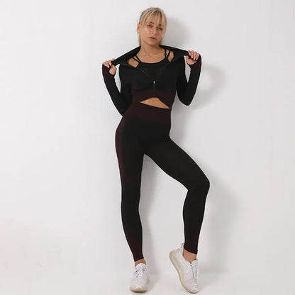 Seamless Yoga Suit Set null
