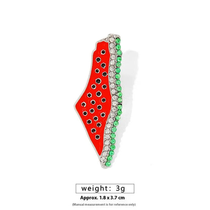 Free Palestine Flag Brooch Gold Badge Clothes Accessories Pin null