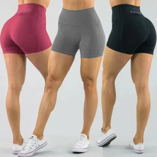 Three-point yoga shorts null