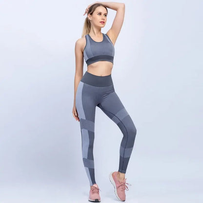 Fitness sport seamless yoga set null