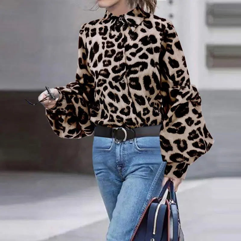 Women Sexy Leopard Print  Tops null
