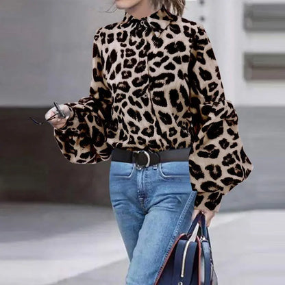 Women Sexy Leopard Print  Tops null