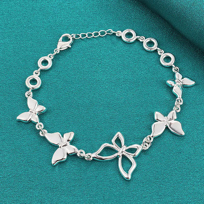 Retro Light Luxury Hollow Butterfly Bracelet null