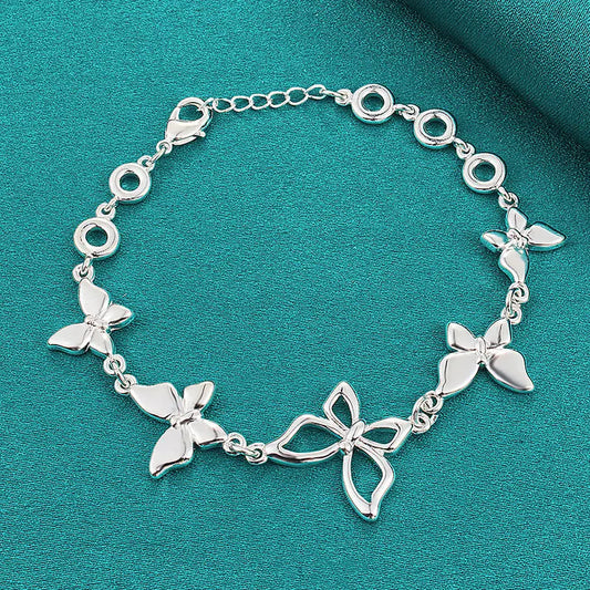 Retro Light Luxury Hollow Butterfly Bracelet null