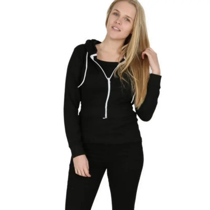 Women Summer Tops Drawstring Hooded Hood null