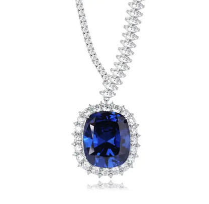 Women's Fashion Synthetic Sapphire Necklace - Nadastore