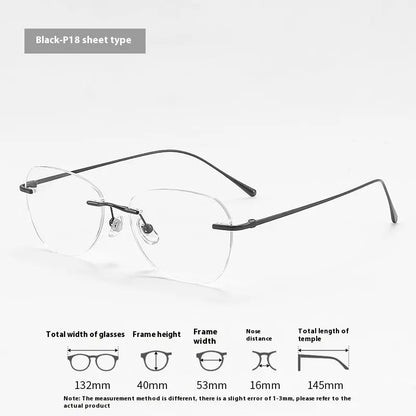 Fashion Graceful Personality Frameless Glasses Women null