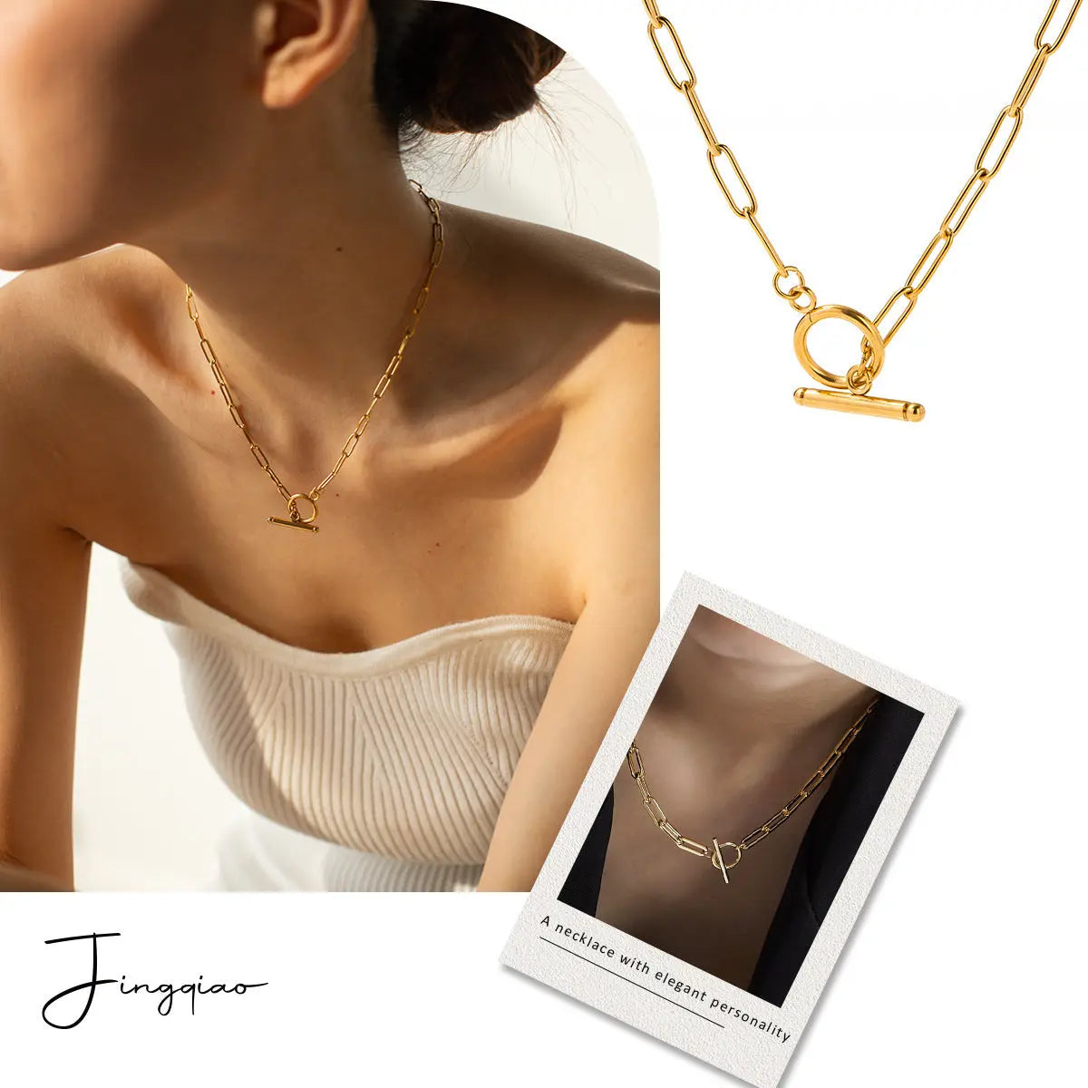 Fashion Clip Accessories Necklace For Women - Nadastore womens fashion