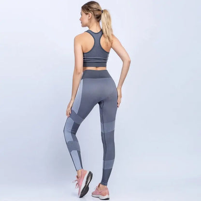 Fitness sport seamless yoga set null