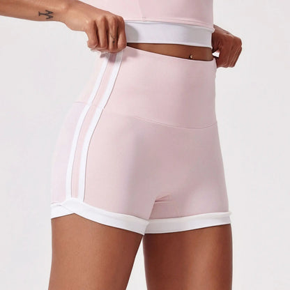 High Waist Yoga Shorts Skinny Hip Raise Shorts null
