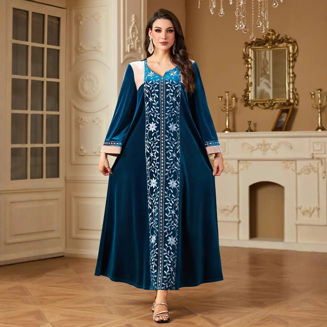 Middle East Women's Clothing Stitching Muslim Dress null