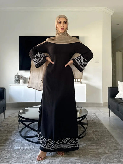 Fringe Cardigan Robe Muslim Dress null