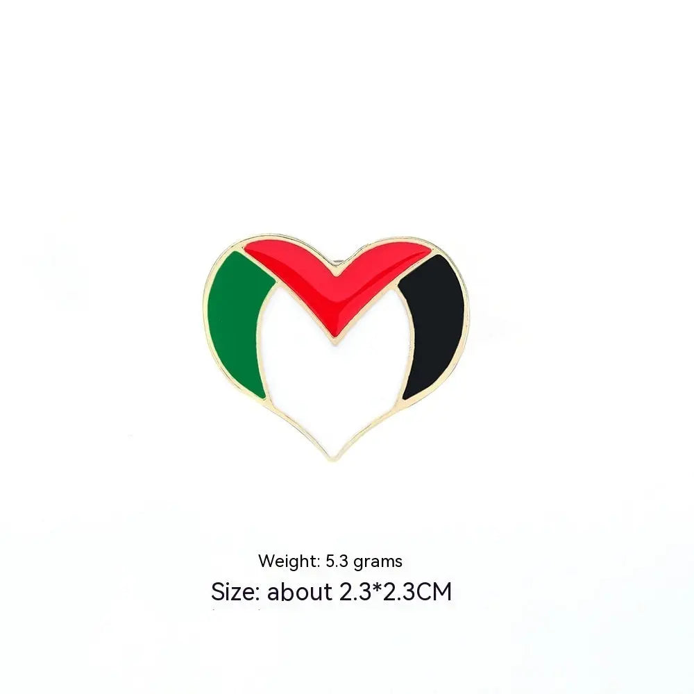 Fashion Simple Free Palestine Flag Brooch null
