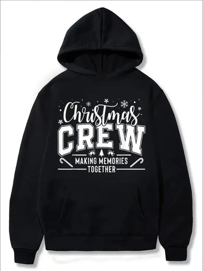 Christmas Family Hoodie 2024 Christmas Fun Men's And Women's Oversized Hoodies, Sweatshirts, Crew Neck, Long Sleeves, Hoodies, Pullovers, Tops, With Pockets null