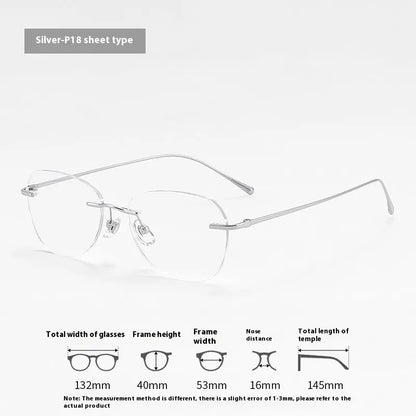 Fashion Graceful Personality Frameless Glasses Women null
