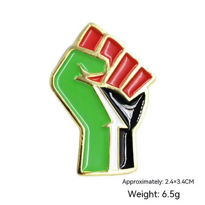 Fashion Simple Free Palestine Flag Brooch null