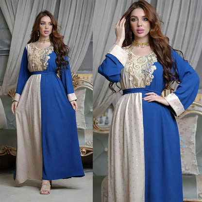 Embroidery Applique Muslim Tunic Robe Dress null