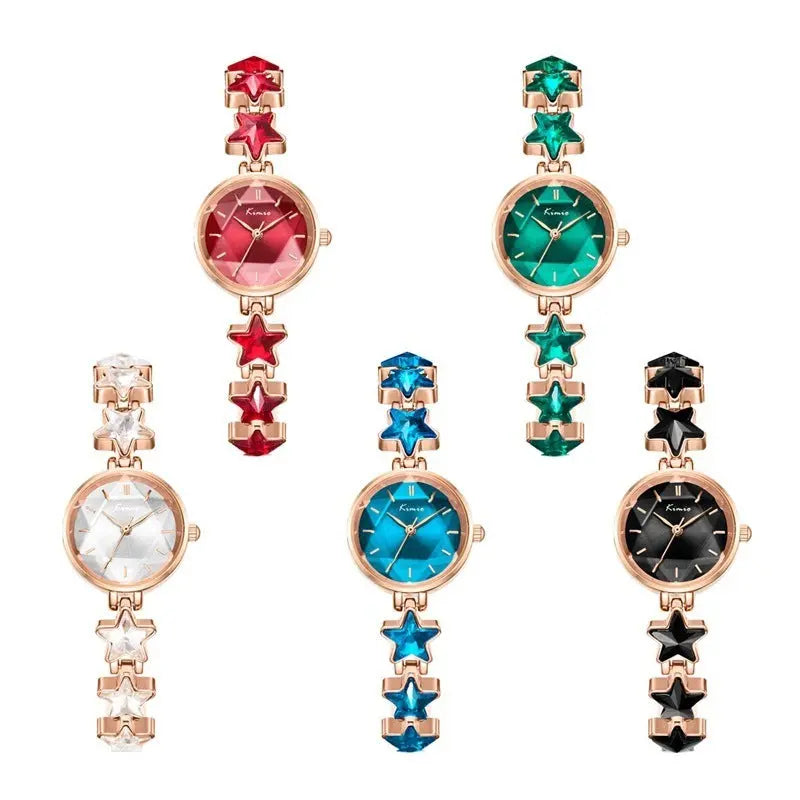 Bracelet Watch Ladies Stretch Buckle Light Luxury Rose Gold Quartz null