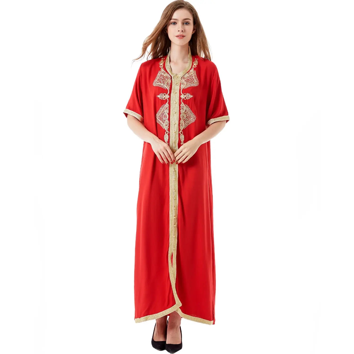 Muslim Embroidered Lace Dress Dress null