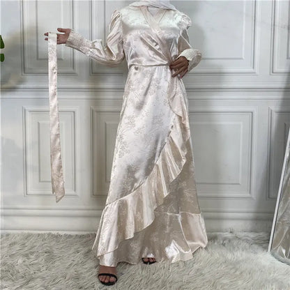 New Fashion Women's Clothing Patchwork Muslim Dress null